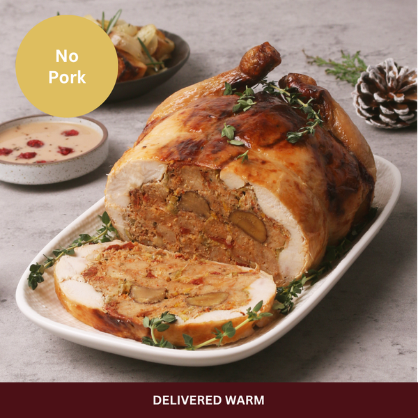Boneless Roast Chicken with Chestnuts & Sundried Tomatoes Stuffing (Approx. 1.5kg)