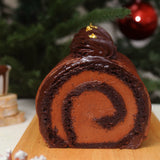 Flourless Valrhona Chocolate Log Cake