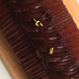Flourless Valrhona Chocolate Log Cake