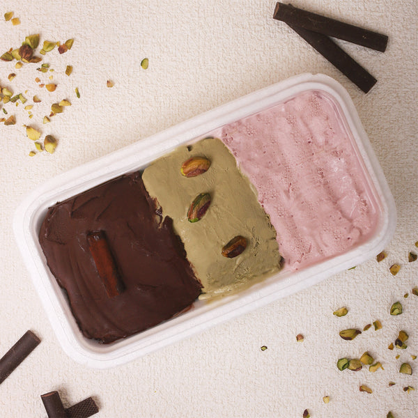 Assorted Trio Gelato Tub