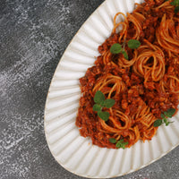 Meatless Tempeh Bolognese Pasta Tray