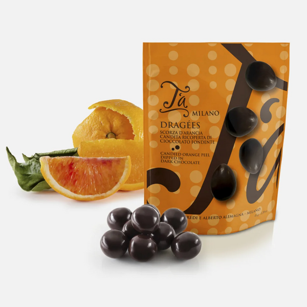 Ta Milano Candied Orange Peel in 66% Dark Chocolate