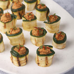 Grilled Zucchini, Artichoke Puree & Sun-dried Tomato