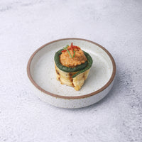 Grilled Zucchini, Artichoke Puree & Sun-dried Tomato