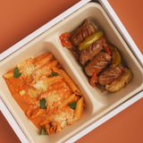 Italian Sausage with Apple & Peppers with Penne Panna Pomodoro Lunch Box