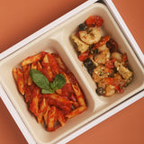 Garlic Prawns with Penne al Pomodoro Lunch Box