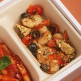 Garlic Prawns with Penne al Pomodoro Lunch Box
