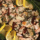 Sous Vide Salmon with Lemon & Caper Sauce