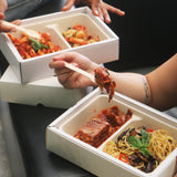 Eggplant Parmigiana with Spaghetti Aglio Olio Funghi Lunch Box