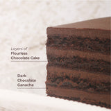 Flourless Valrhona Chocolate Cake Slice