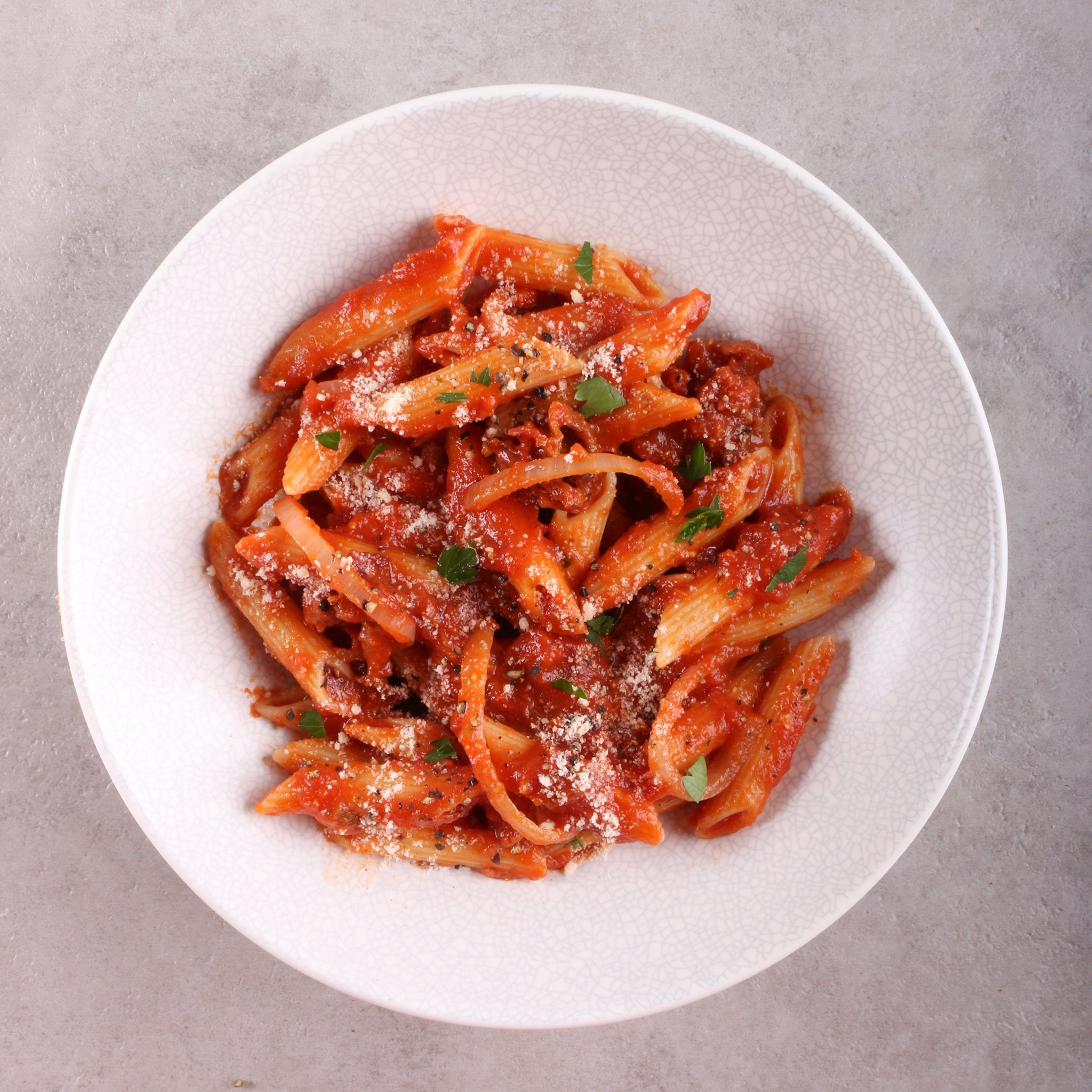 Amatriciana (Bacon & Onion) Pasta Tray (46 Pax) Gourmet Groceries