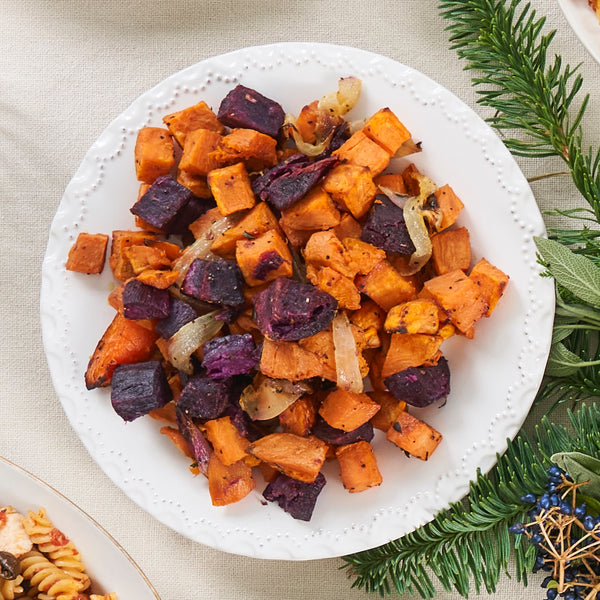 Roasted Purple & Orange Sweet Potatoes Tray (4 - 6 Pax)