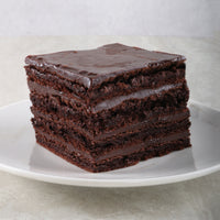 Flourless Valrhona Chocolate Cake Slice*