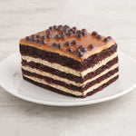Chocolate Caramel Crunch Cake Slice*